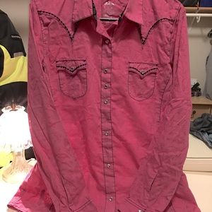 Ladies Wrangler long sleeve button up